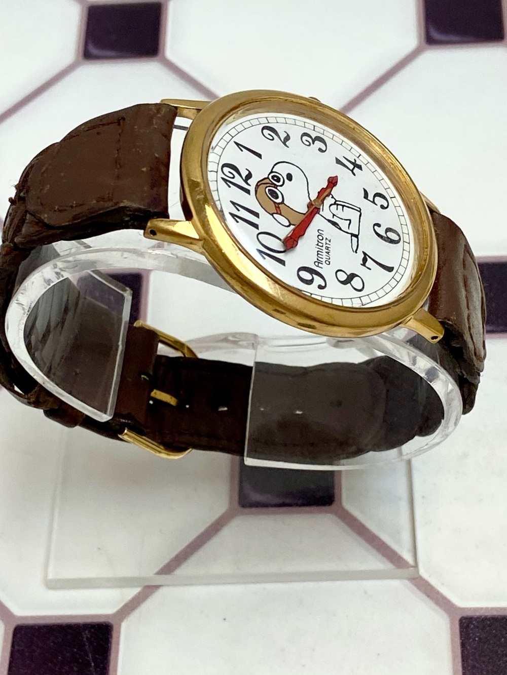 RARE Vintage Peanuts x Armitron Snoopy Red Baron The Flying Ace Unisex Watch - Picture 6 of 16
